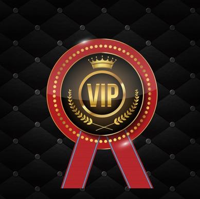 vip label logotype shiny elegant luxury design