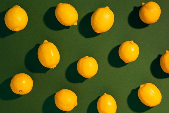vitamin c backdrop lemon fruit layout 