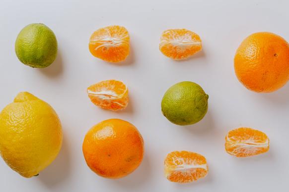 vitamin c backdrop picture bright lemon orange fruits layout