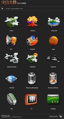 VolcanoLand Icons icons pack