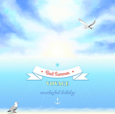 voyage best summer vector background