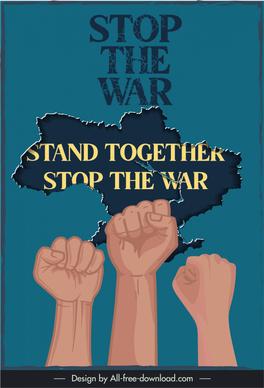war poster template protest arms national map sketch