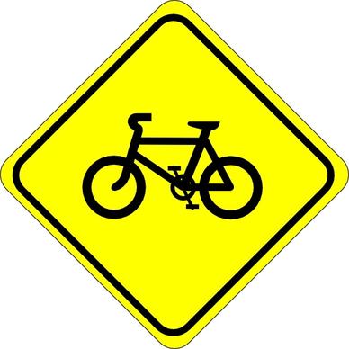 Watch For Bicycles Sign clip art