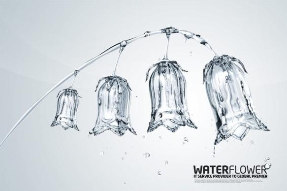 water creative series of psd layered 2