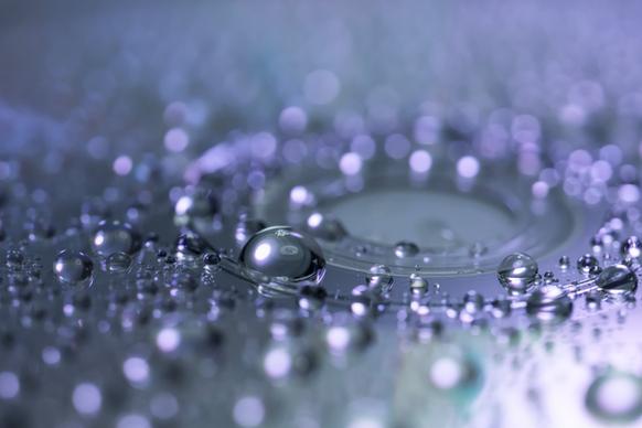 water droplets picture elegant bokeh closeup