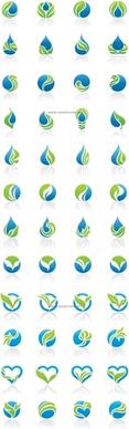 water droplets round heartshaped vector graphics and other practical