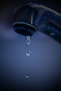 water drops sink