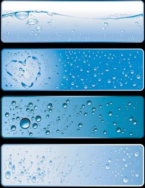 water theme banner vector