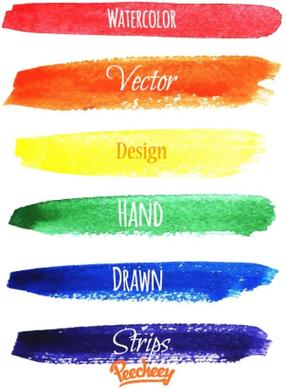 watercolor banners