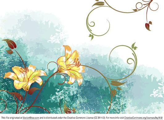 watercolor floral background