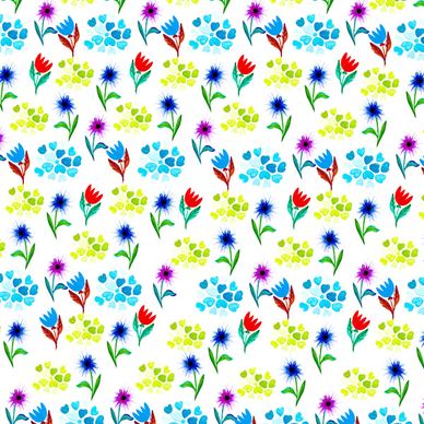 watercolor flower pattern