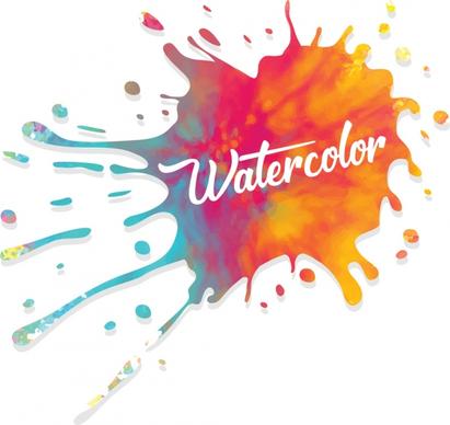 watercolor ink splatter