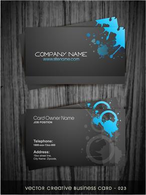 watercolor splash business cards vector graphic