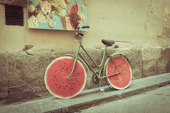 watermelon bike