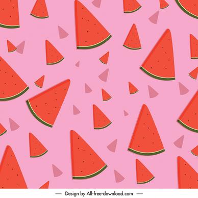 watermelon pattern template flat messy retro design