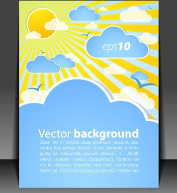 weather effects card 01 vector