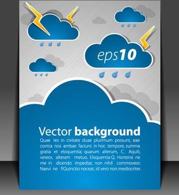 weather effects card 03 vector