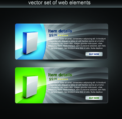 web design stylish banner vector graphic