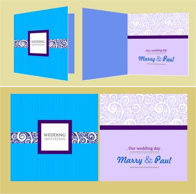 wedding card templates classical pattern design