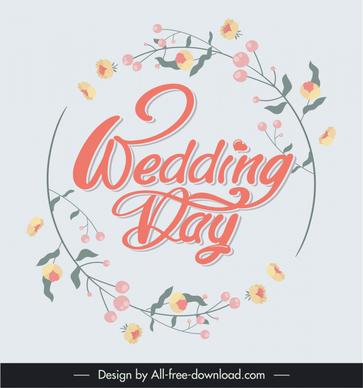 wedding quotes for any speech design elements flowers calligraphic texts circle layout 