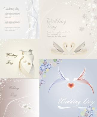wedding template vector