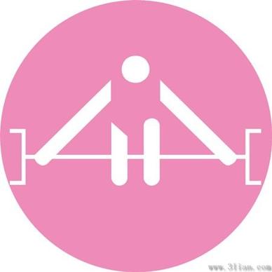 weightlifting icon vector