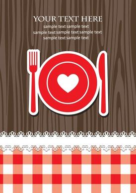 western knife and fork spoon vector