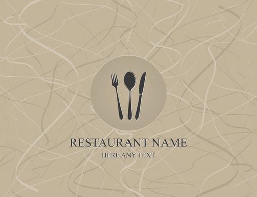 menu cover template grey dynamic messy lines decor