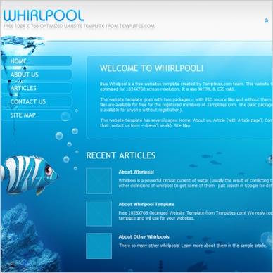 Whirl pool Template