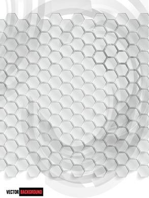 white 3d shapes background vector