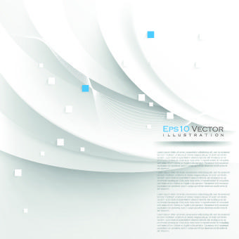 white 3d shapes background vector