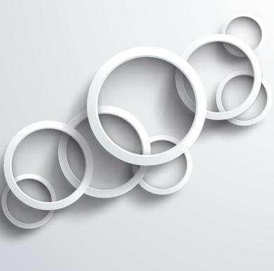 white circle background design vector