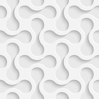 white decorative pattern vector background