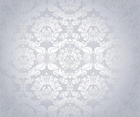flowers pattern template vignette monochrome classical repeating decor