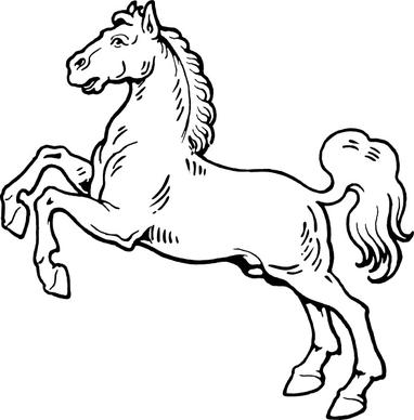 White Horse clip art