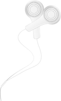 white small headphones