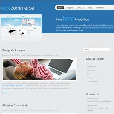 Wide Commerce Template