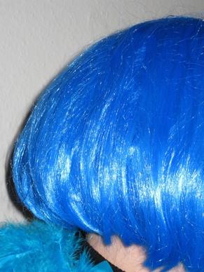 wig blue hair