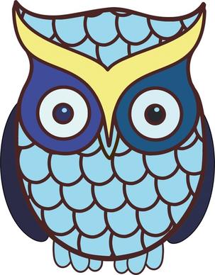wild owl vector illustration with cartoon style