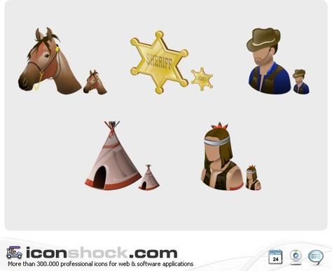 Wild West Vista Icons icons pack
