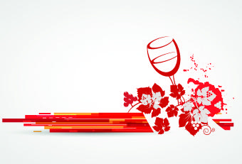 wine art background vector