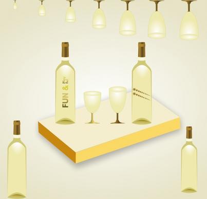 wine bottle poster
