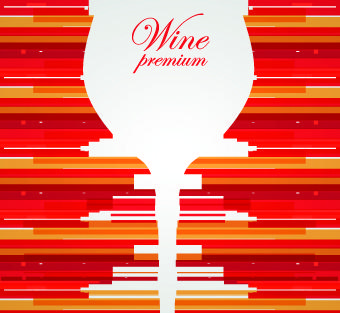 wine menu design vector set