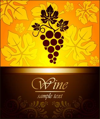 wine vintage background vector set