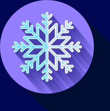winter christmas background closeup snowflake symbol decoration