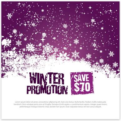 winter promotion template