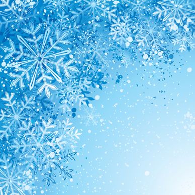winter snowflake backgrounds art design vector