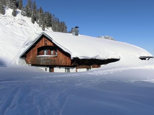 winter snowy home