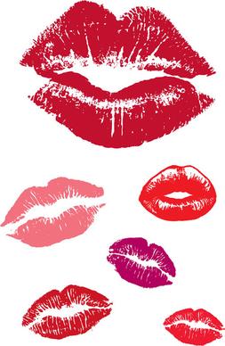 woman lips vector