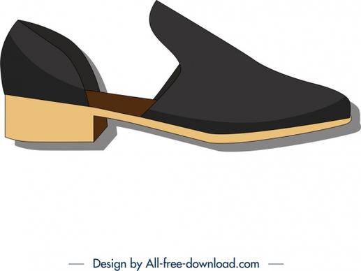 woman shoe template modern 3d design